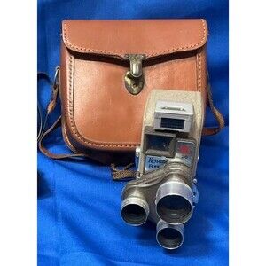 Vintage Keystone K-26 8mm Movie Camera Triple Lens Turret Retro